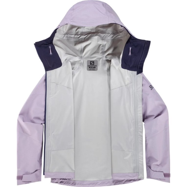 Lavender Salomon Outpeak GTX 3L Women's Shell Jackets | IE WX1764